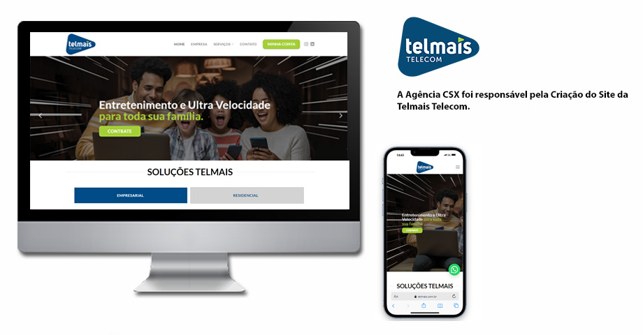 Criação de Site para Telmais - Telecom